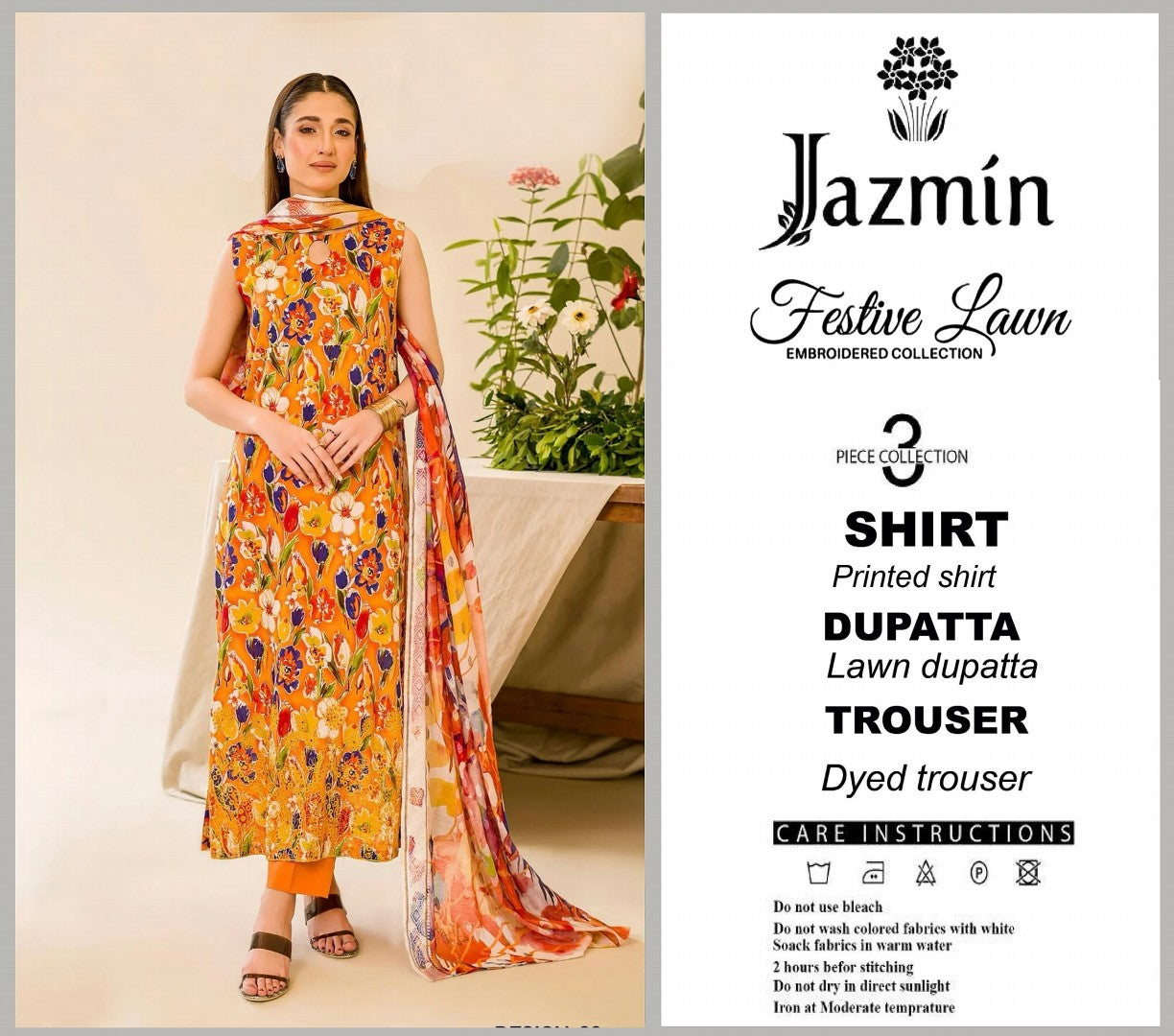 Jazmine Lawn Unstitched 3 Pieces ❤️🔥 Volume 2