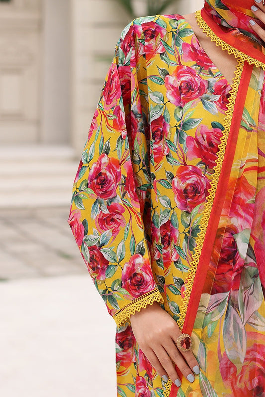 Bareeze Unstitched Lawn 90/70 Quality 3 Pieces