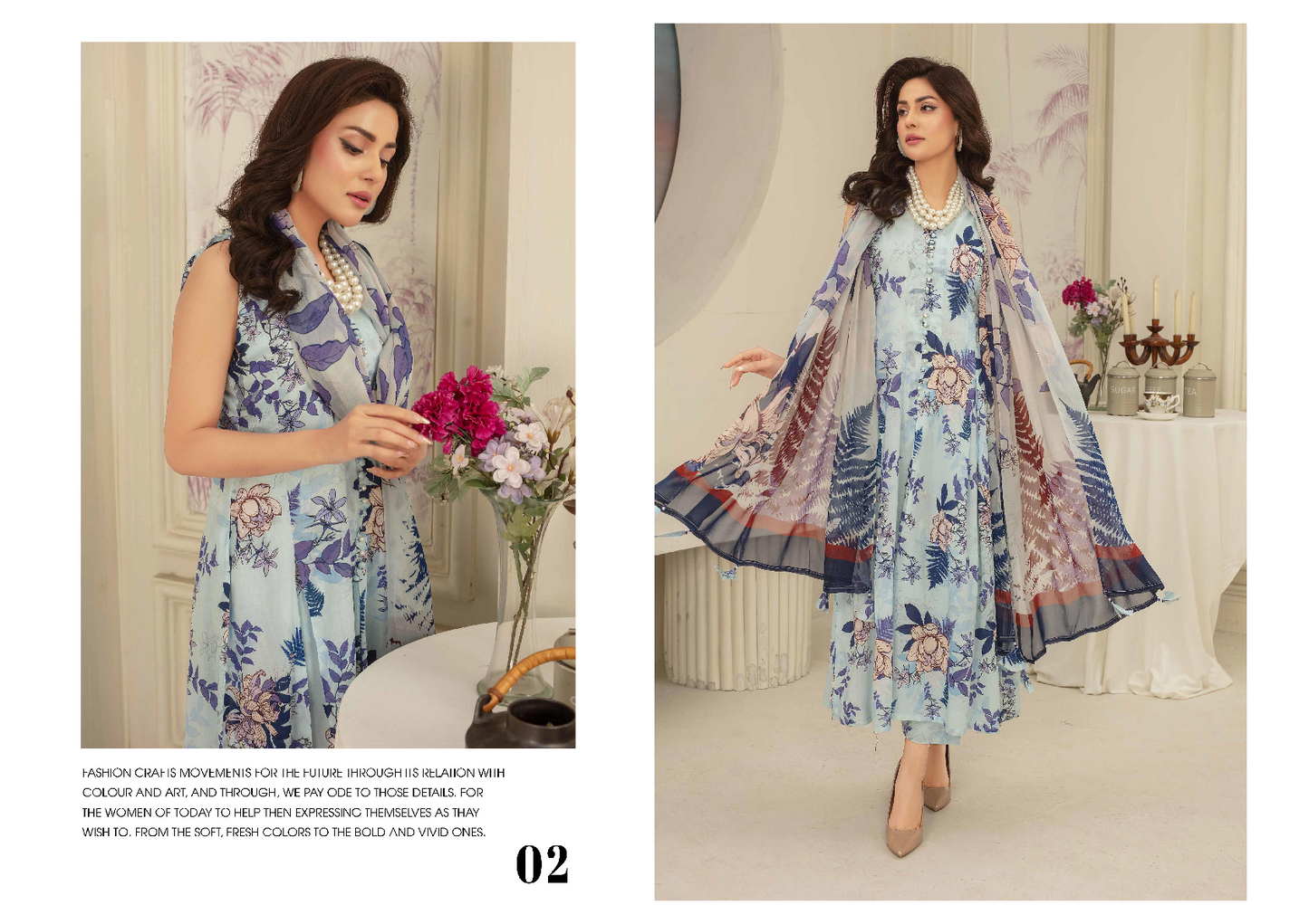 Rajwan by DASTAAN Lawn Unstitched Lawn 100% Original Lawn 3 Pieces ❤️🔥