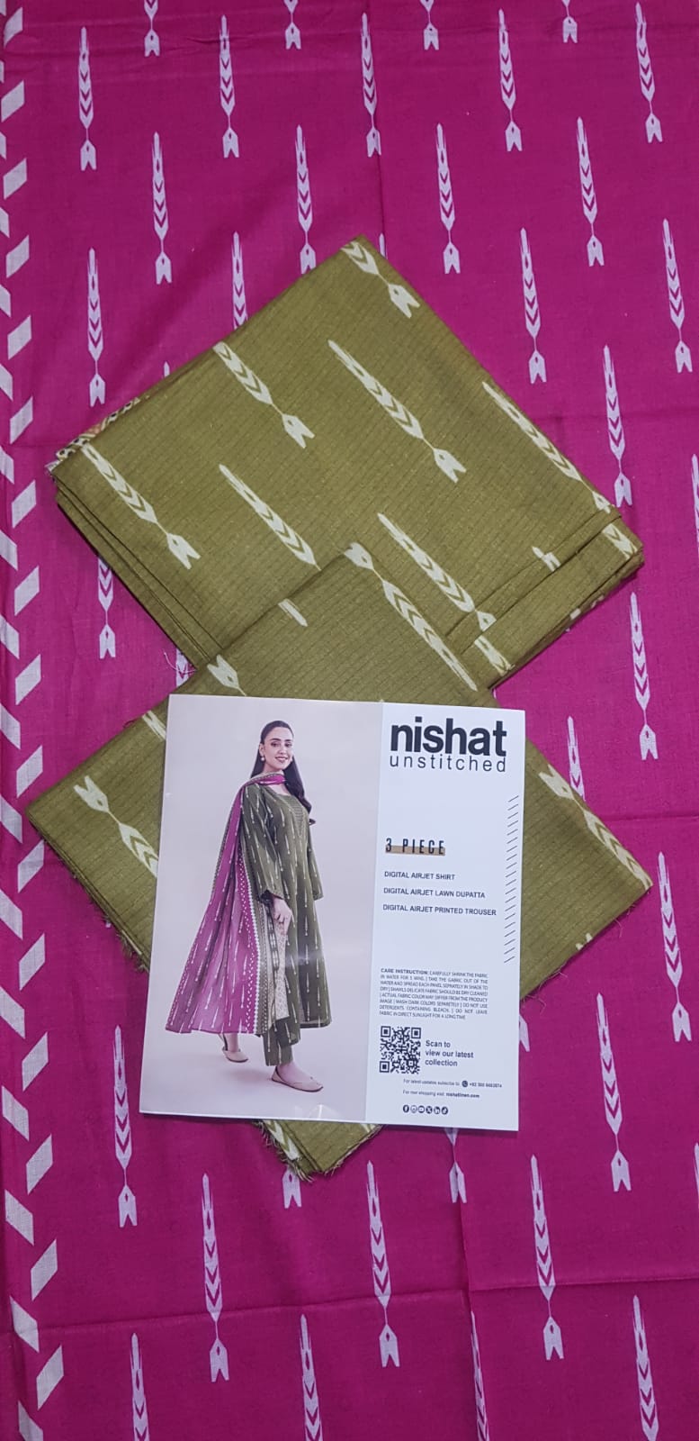 Nishat Lawn Un-Stitched 3P 2025