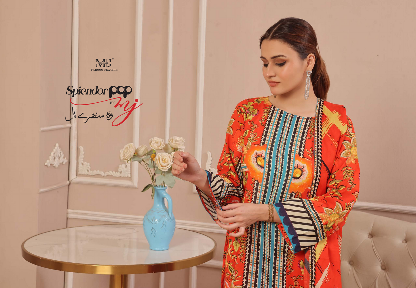 100% Original Spiendor Pop by MoosaJee Farooq Textile Lawn Unstitched 3 Pieces ❤️🔥