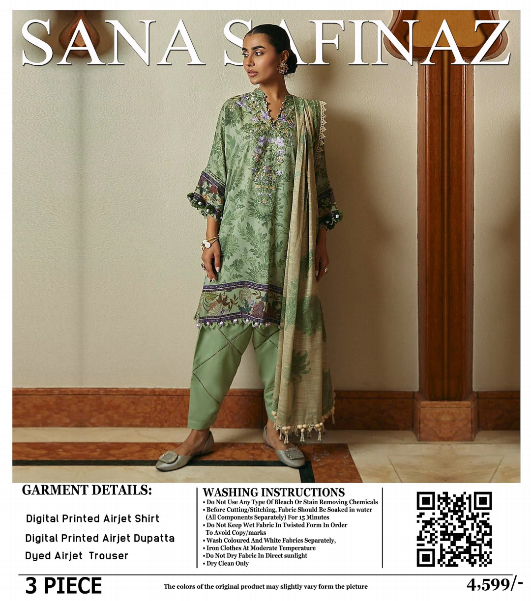 Sana Safinaz Lawn Unstitched 3 Pieces ❤️🔥
