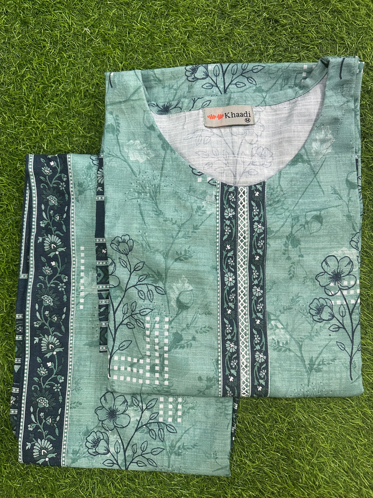 Khaadi Sea Green Stitch 2Pcs