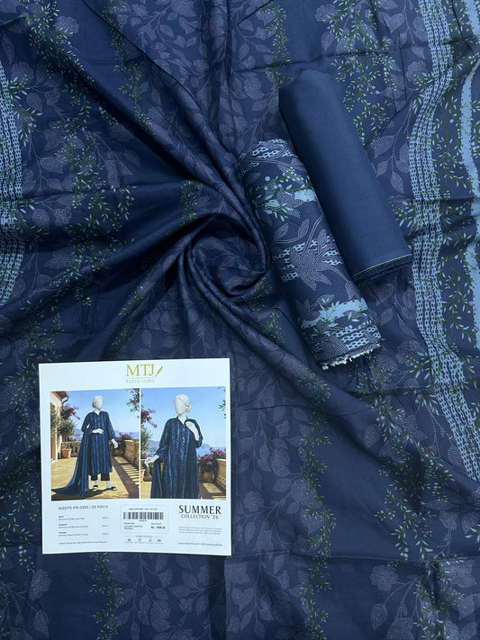 MTJ Original (WSDTS-PR-5385) Printed Lawn Unstitched Collection – Summer 2026