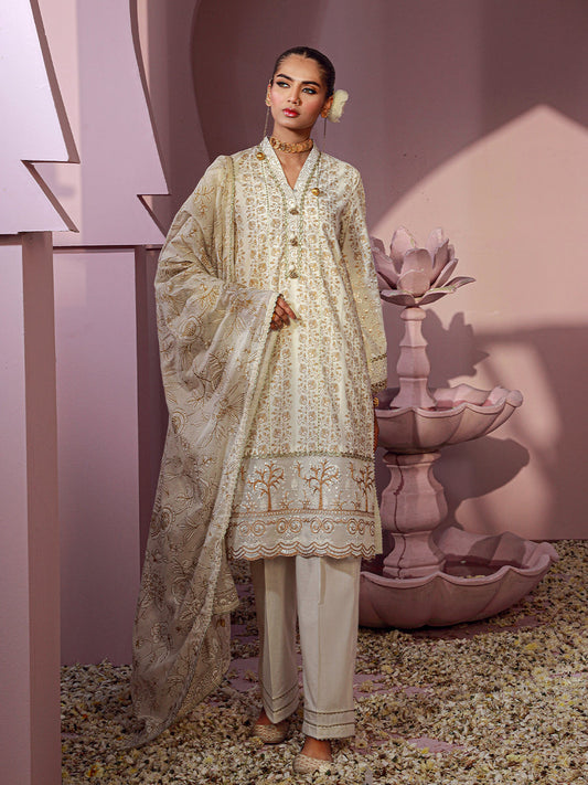 SALITEX NOOR E KHAAS  نورِ خاص  UNSTITCHED LUXURY LAWN EMBROIDERED SUIT. 🌷❤️
