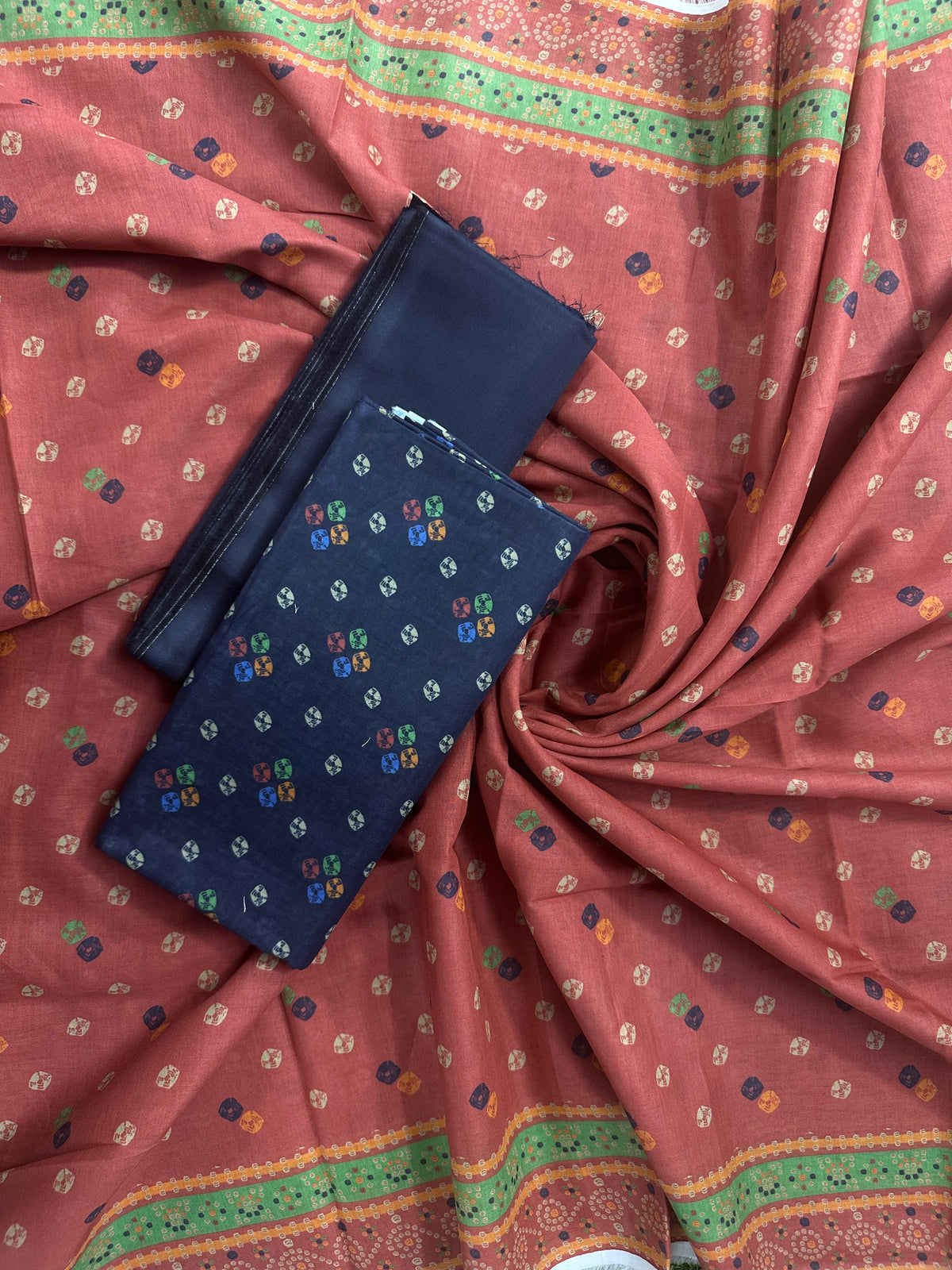 Bin Saeed By Zaman Navy Printed 3Pcs