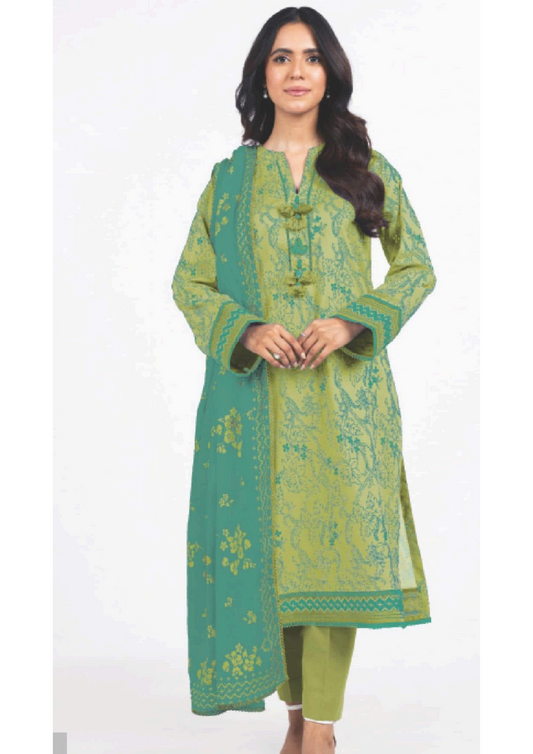 Alkaram 100% Original Cotton Camric 3 Piece 😉🧡 2k25