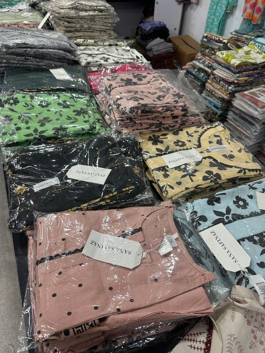 Sanasafinaz DEFECTED Cords Cotton Printed Stitched 2P