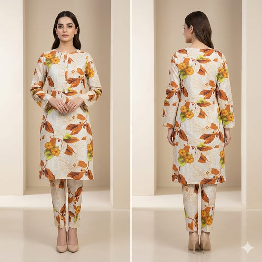 EGO 5MTR – DAABI Digital Printed All-Over 2-Piece Suit Unstitched Collection