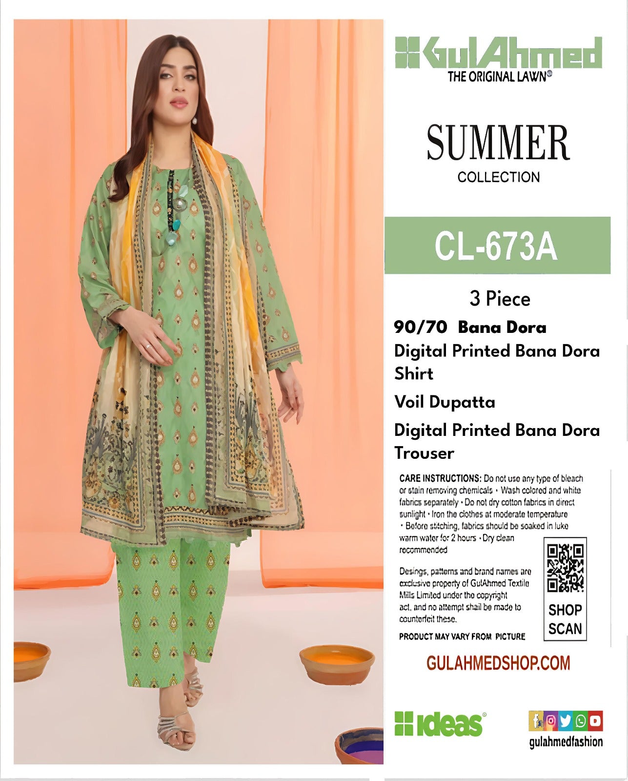 GulAhmed  BANADORA 3 Piece ❤️