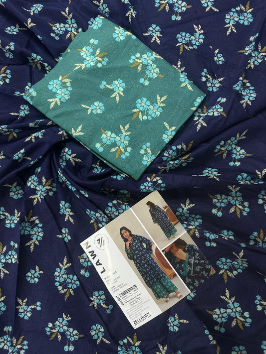 Zellbury D.C:-WUS26X20925 Digtal Printed Lawn 2Pcs Collection