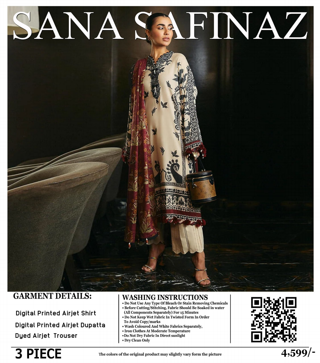 Sana Safinaz Lawn Unstitched 3 Pieces ❤️🔥