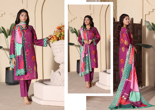 Inaaya Ali Lawn 3 Piece Collection 2026 By Arham Textile