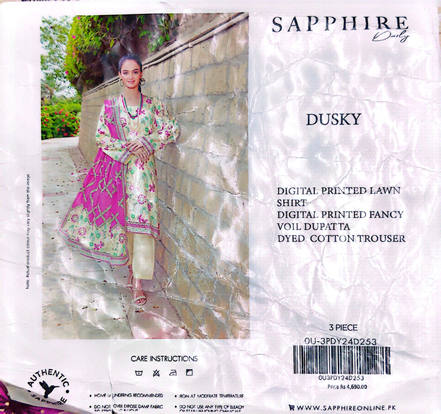 SAPPHIRE DAILY LAWN 3PCS COLLECTION 2026