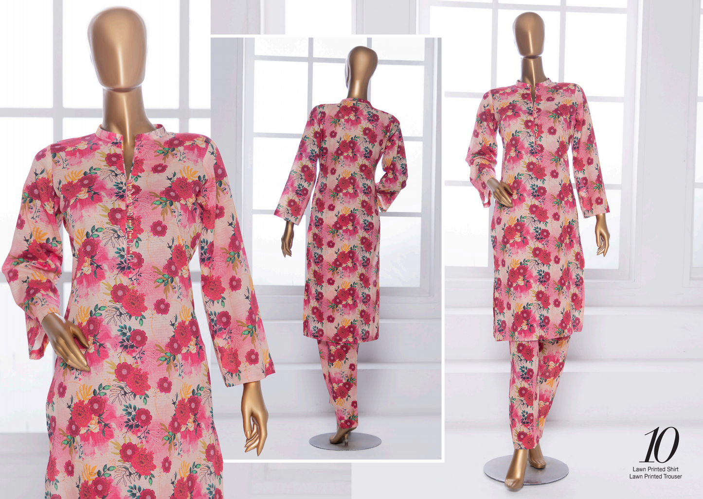 š SAWERA BANADORA 100% Original Lawn 2 PC Unstitched ā Series 2025 š