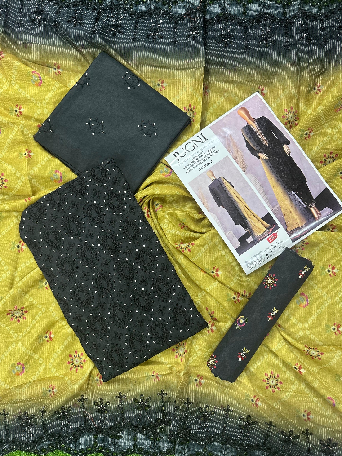 JUGNI โ Design 2 Elegant Summer Collection 2026 3Piece Lawn Suit