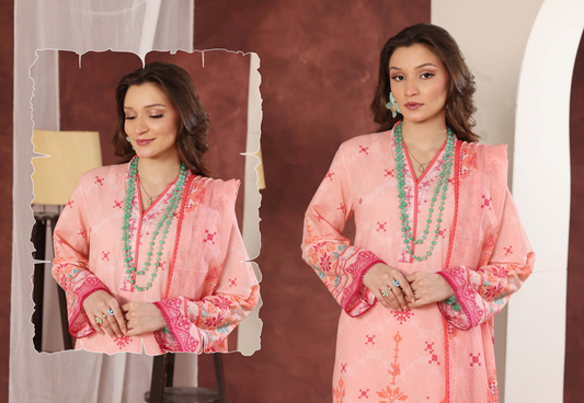 Izhan Magic Premium Digital Printed 3PC Lawn Unstitched Collection Vol.03 - D B0301 02