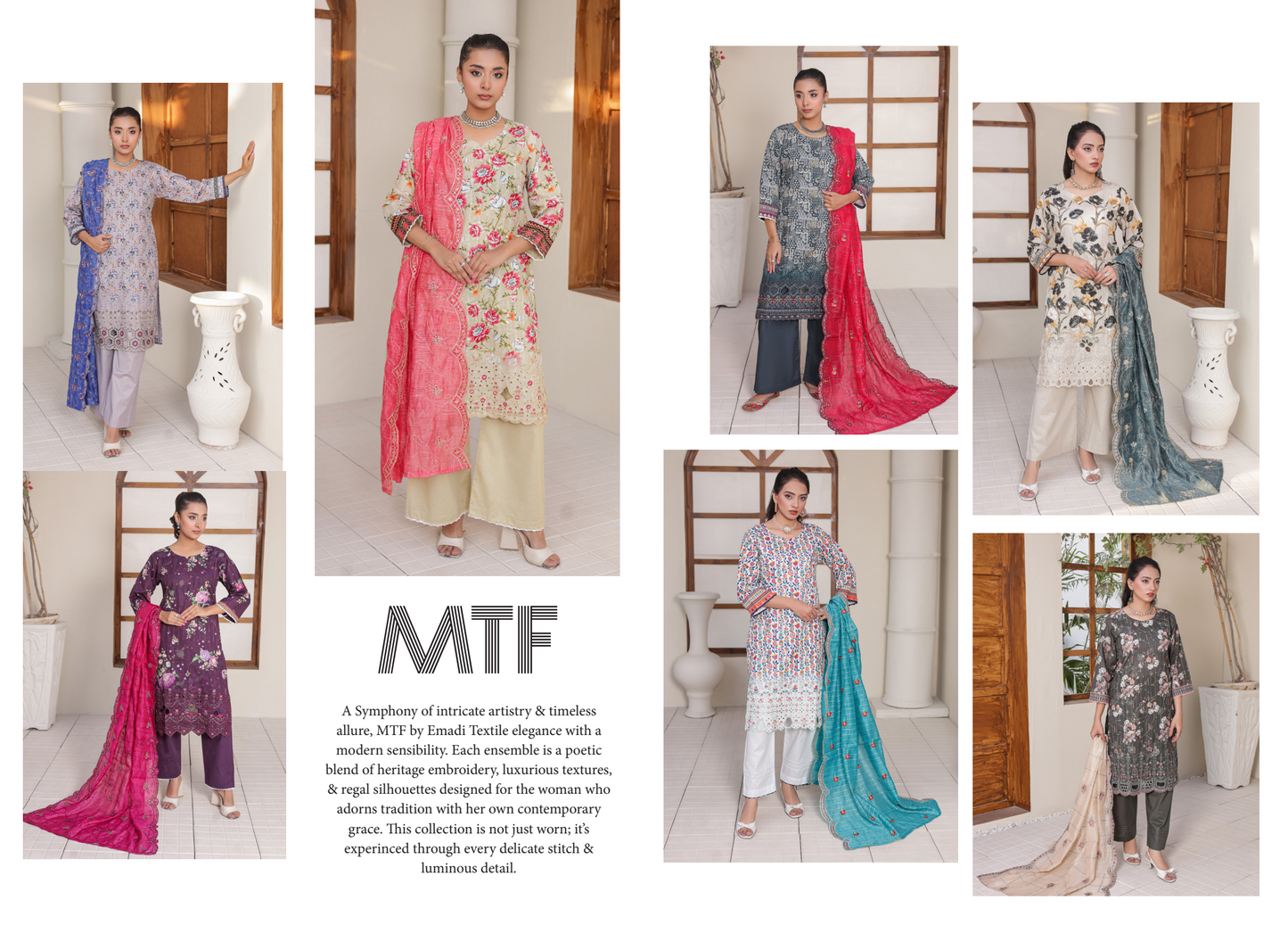 πΈ πΉ MTF β ROSE & VOGUE β¨ Digital Printed Doria Embroidered Laserkari Cotton 2025
Collection β¨