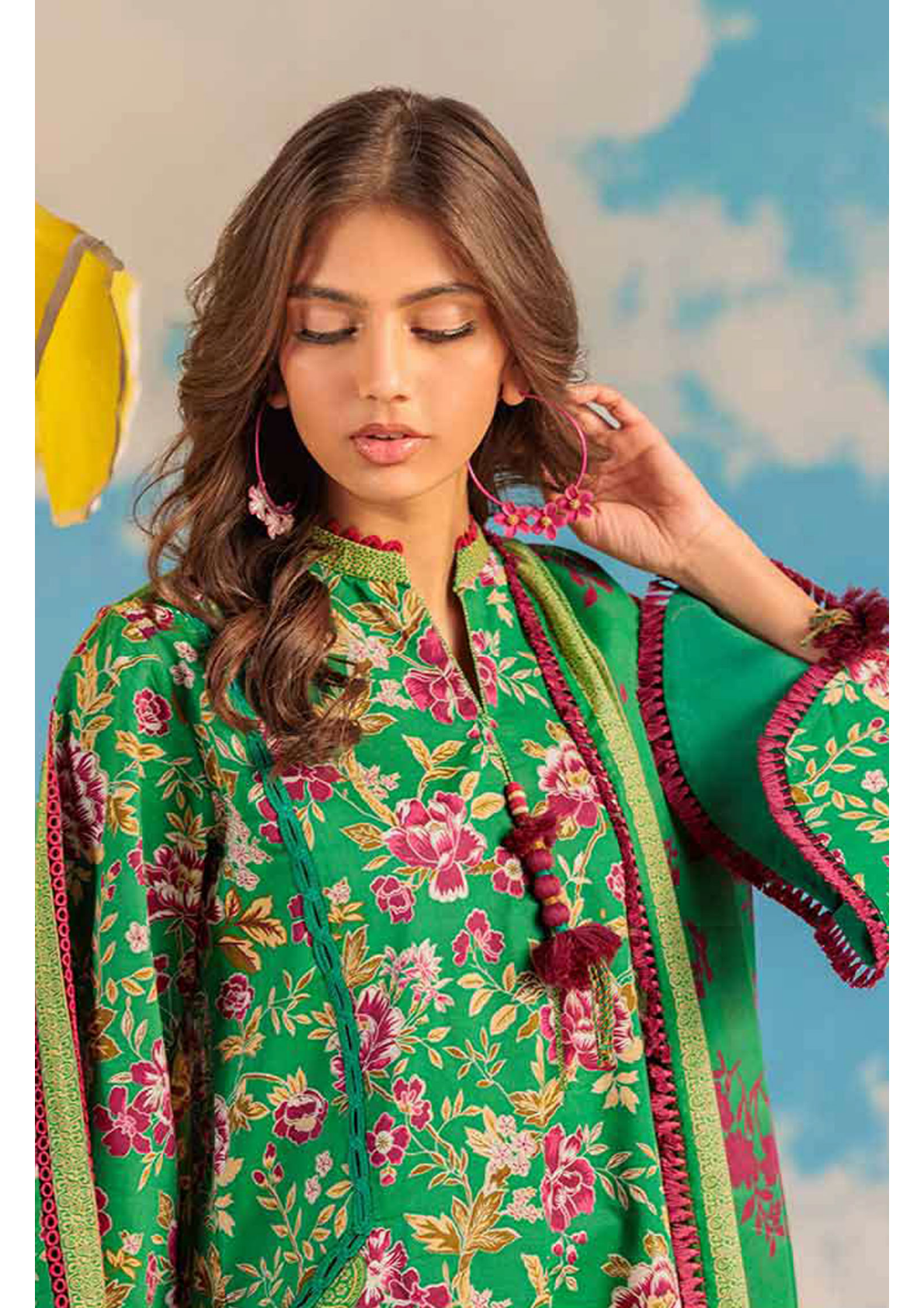 BONANZA DORIA LAWN UNSTITCHED 3 PIECE โก๐๐