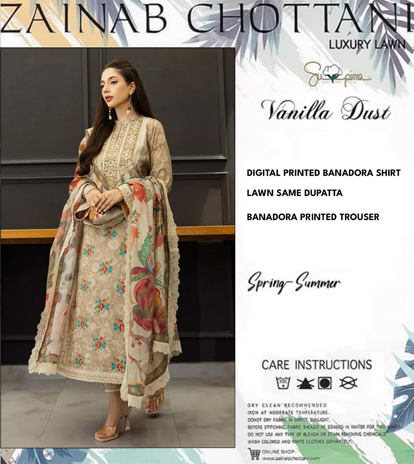 Zainab Chottani Banadora Unstitched 3Pπ₯