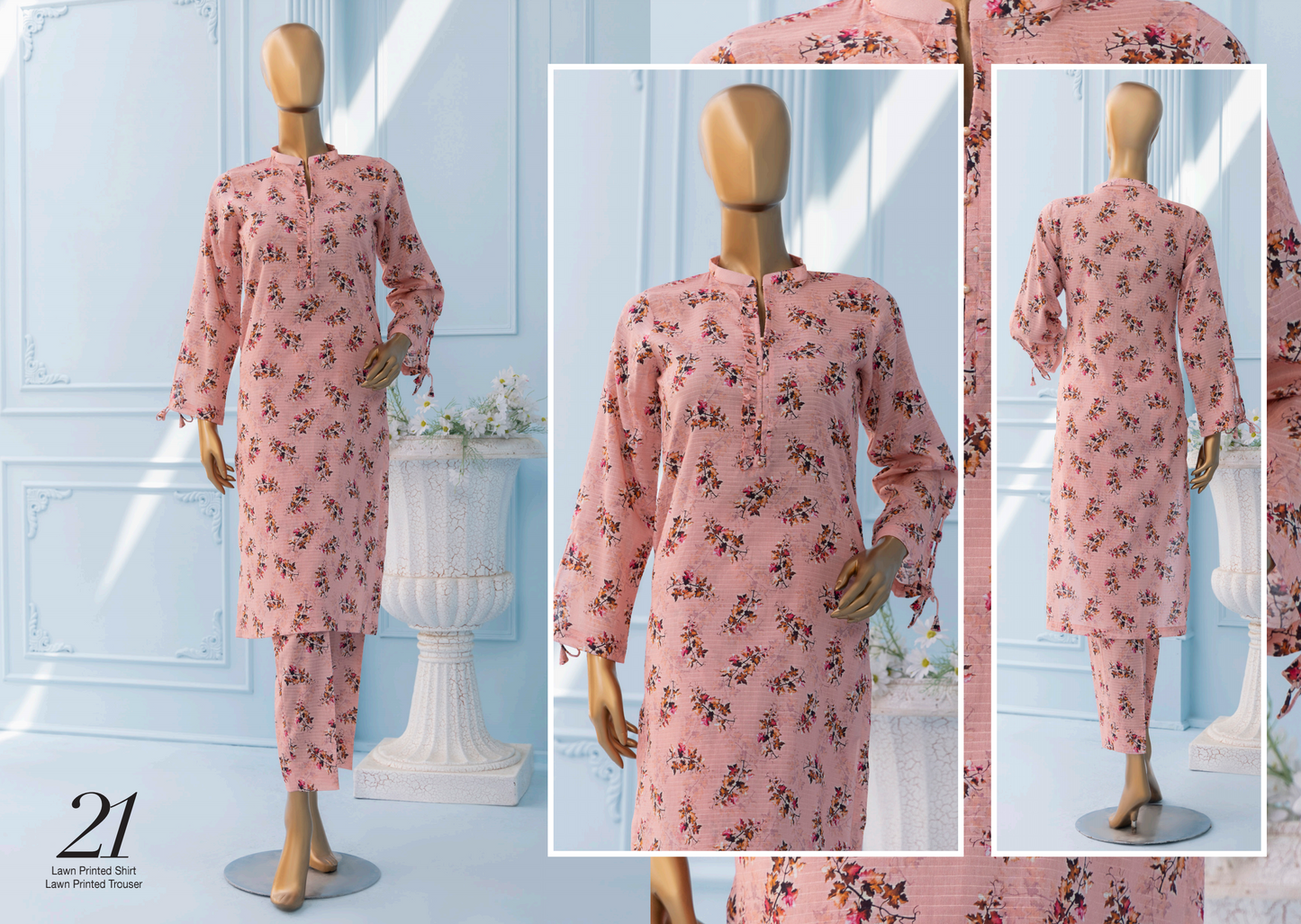 š SAWERA BANADORA 100% Original Lawn 2 PC Unstitched ā Series 2025 š