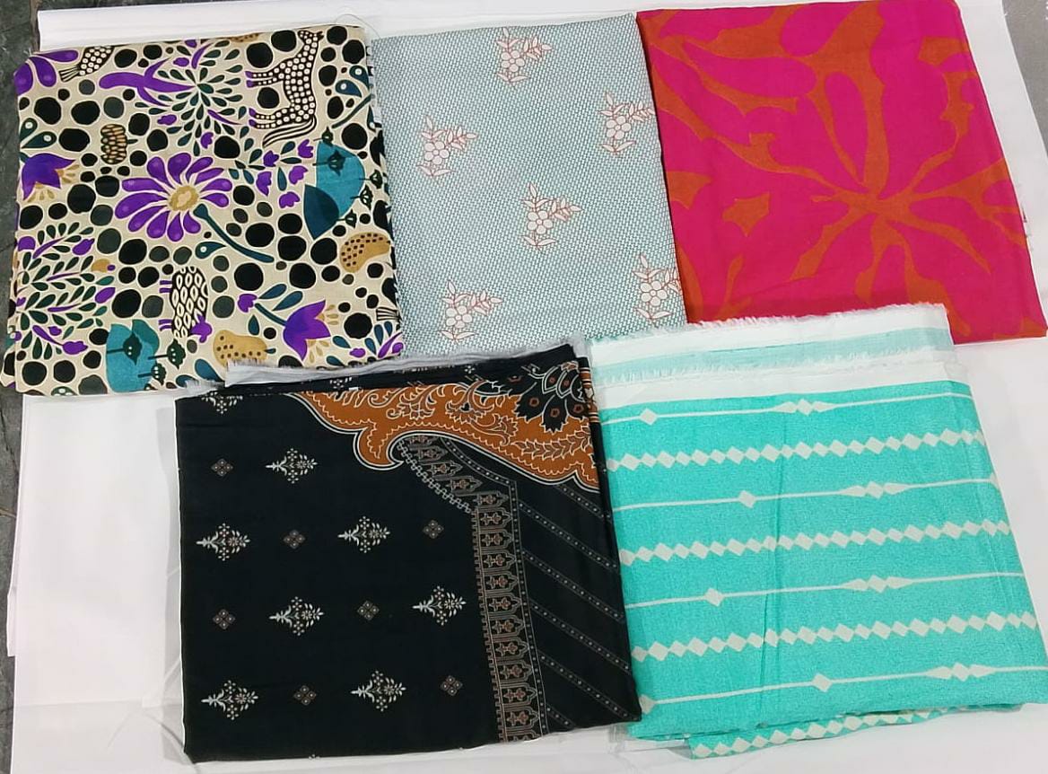 100% Original Lawn Shirt Piece Unstitched Digital Printed ๐๐งก