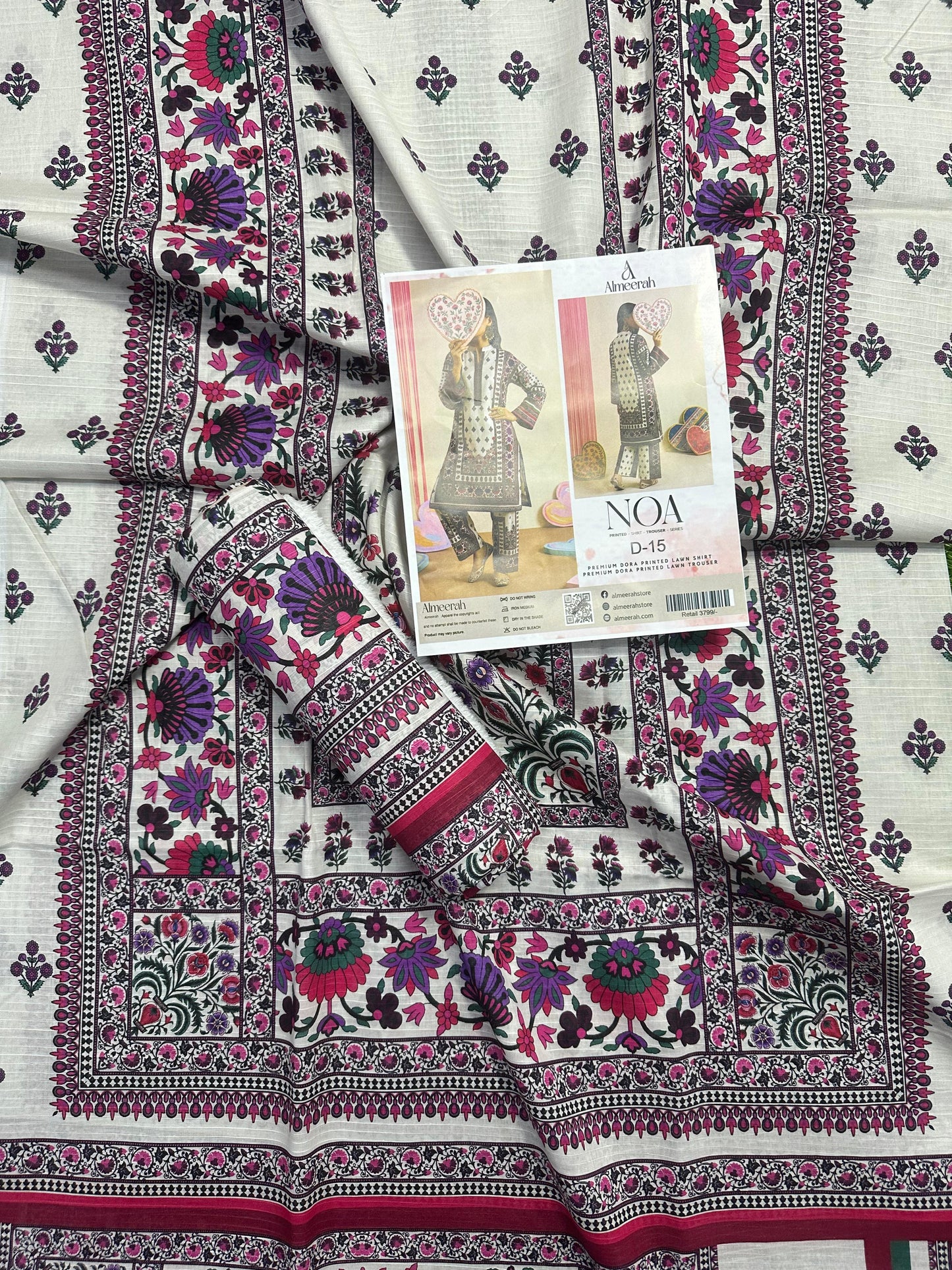 Almeerah - NOA 2 Pcs Unstitched collection Design No 15