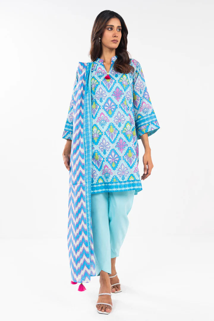 Alkaram Digital Printed Lawn 3 Piece 😉🧡