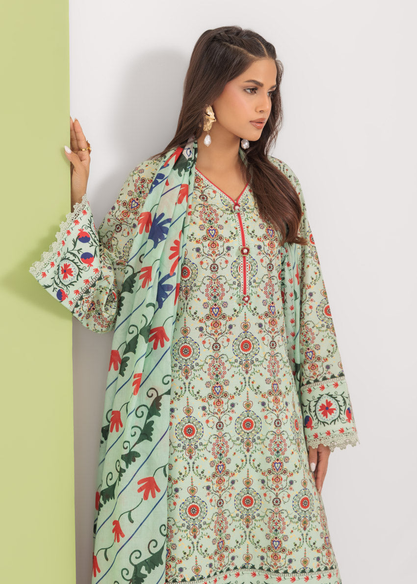 Bonanza Satrangi Unstitched Sage - 3 Pc (WU3PPBS25LIUN63)