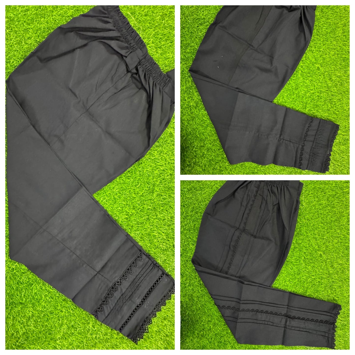 Stitched Black Trouser Random Designs