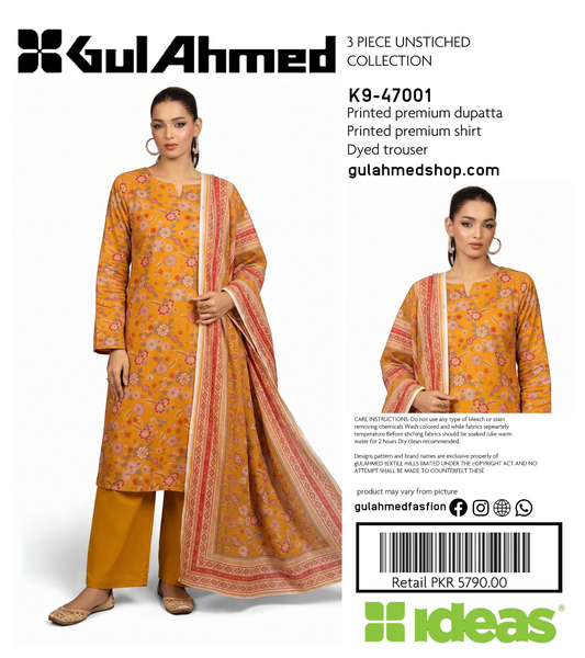 GulAhmed K9-47006 Printed 3Pcs