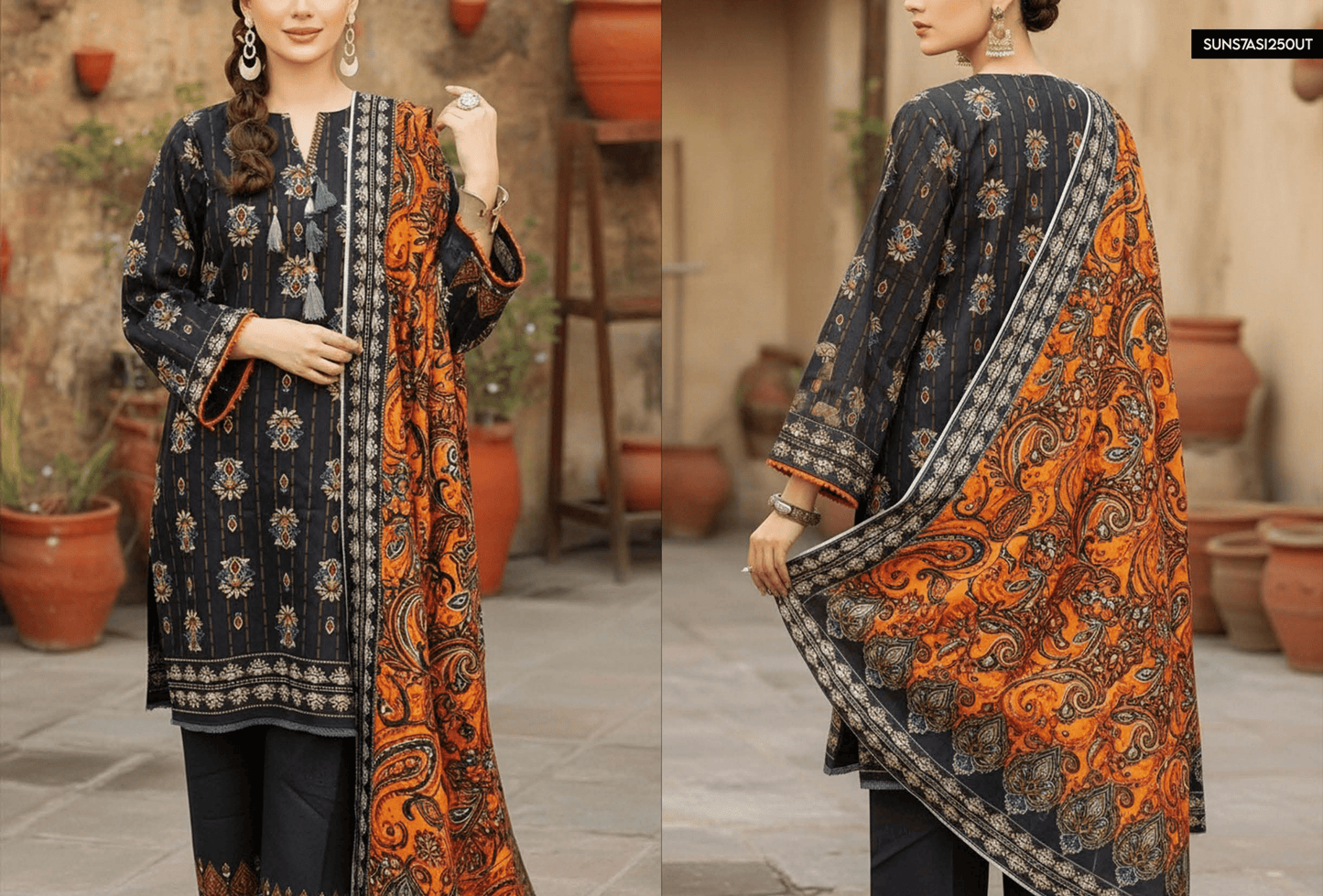 Salitex Khaddar Unstitched 3 Piece ๐ฅโจ