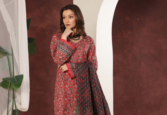 Izhan Magic Premium Digital Printed 3PC Lawn Unstitched Collection Vol.03 - D B0301 10