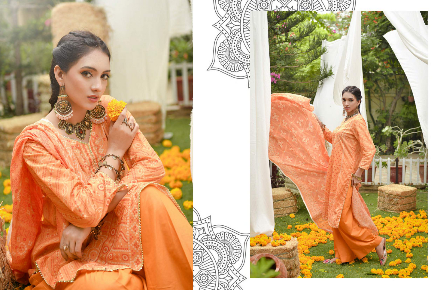 MoosaJee 100% Original Heritage Chunri Unstitched 3Ps๐๐ฅ