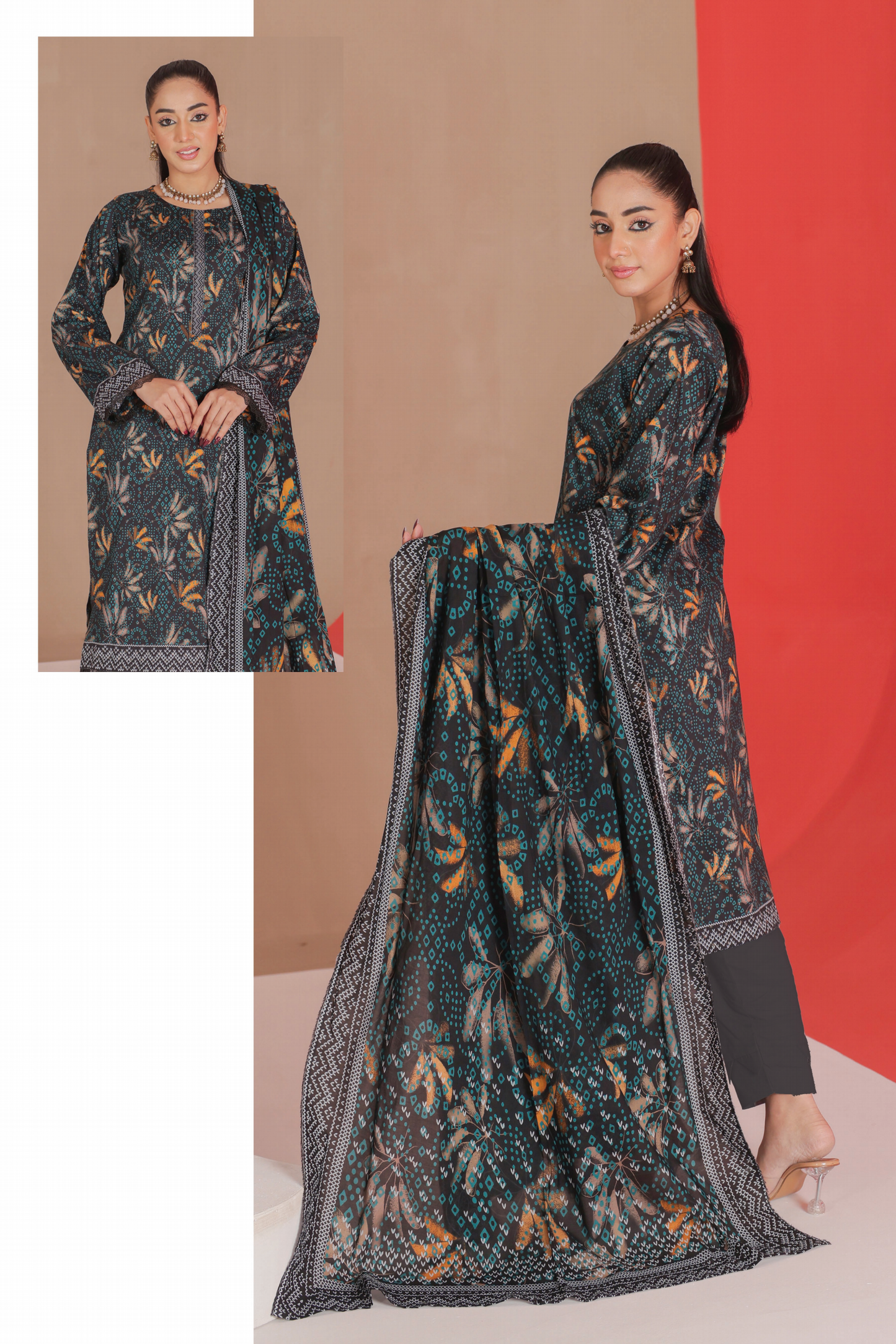 Flat 50% Off Lamisah Jade Broshia Jacquard 100% Original Lawn Unstitched in Wholesale π₯³π―β
