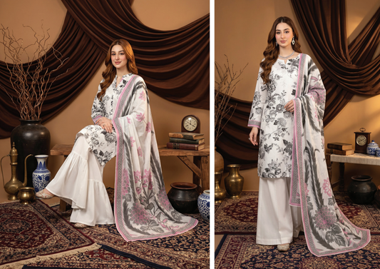 SALINA D-10 DIGITAL PRINTED LAWN 3PCS