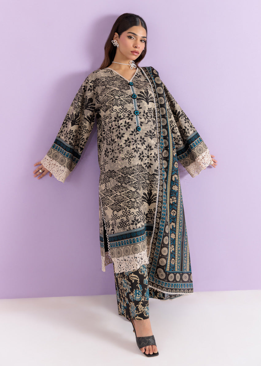 BONANZA SATRANGI Unstitched
Noirleaf - 3 Pc (WUS25P3255)🔥❤️