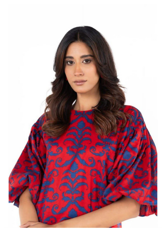 Alkaram Digital Printed Lawn 3 Piece ๐๐งก