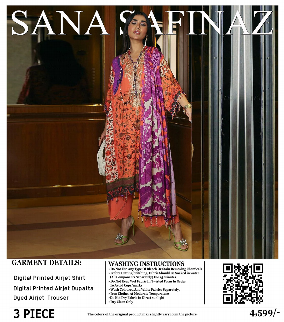 Sana Safinaz Lawn Unstitched 3 Pieces ❤️🔥