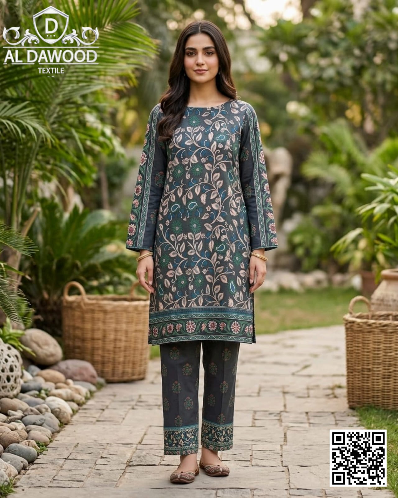 Al Dawood Design #07 Textile (S+T) Unstitched Printed Collection