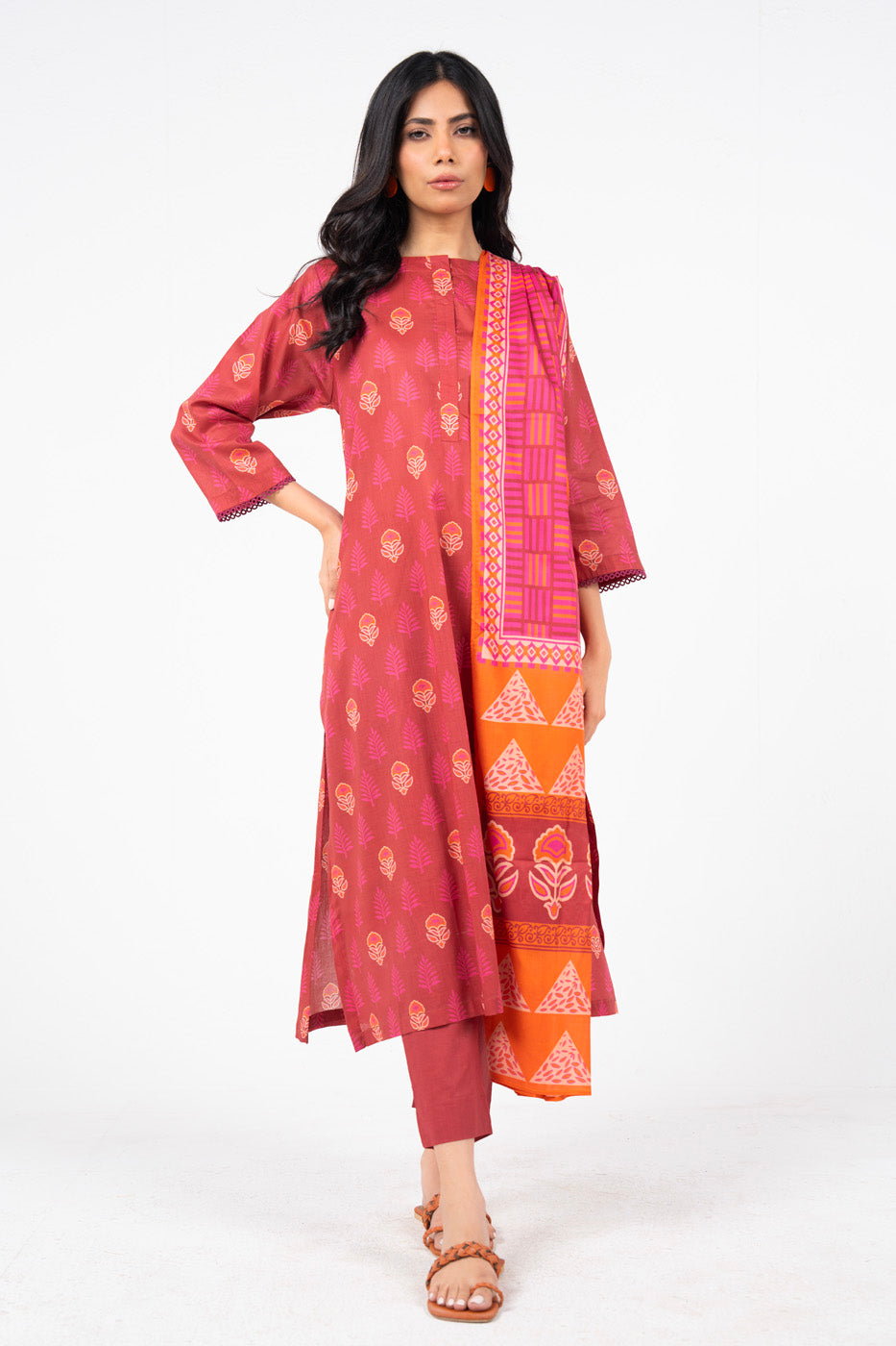 alkaram prints Digital Lawn Unstitched 3 Pieces ❤️