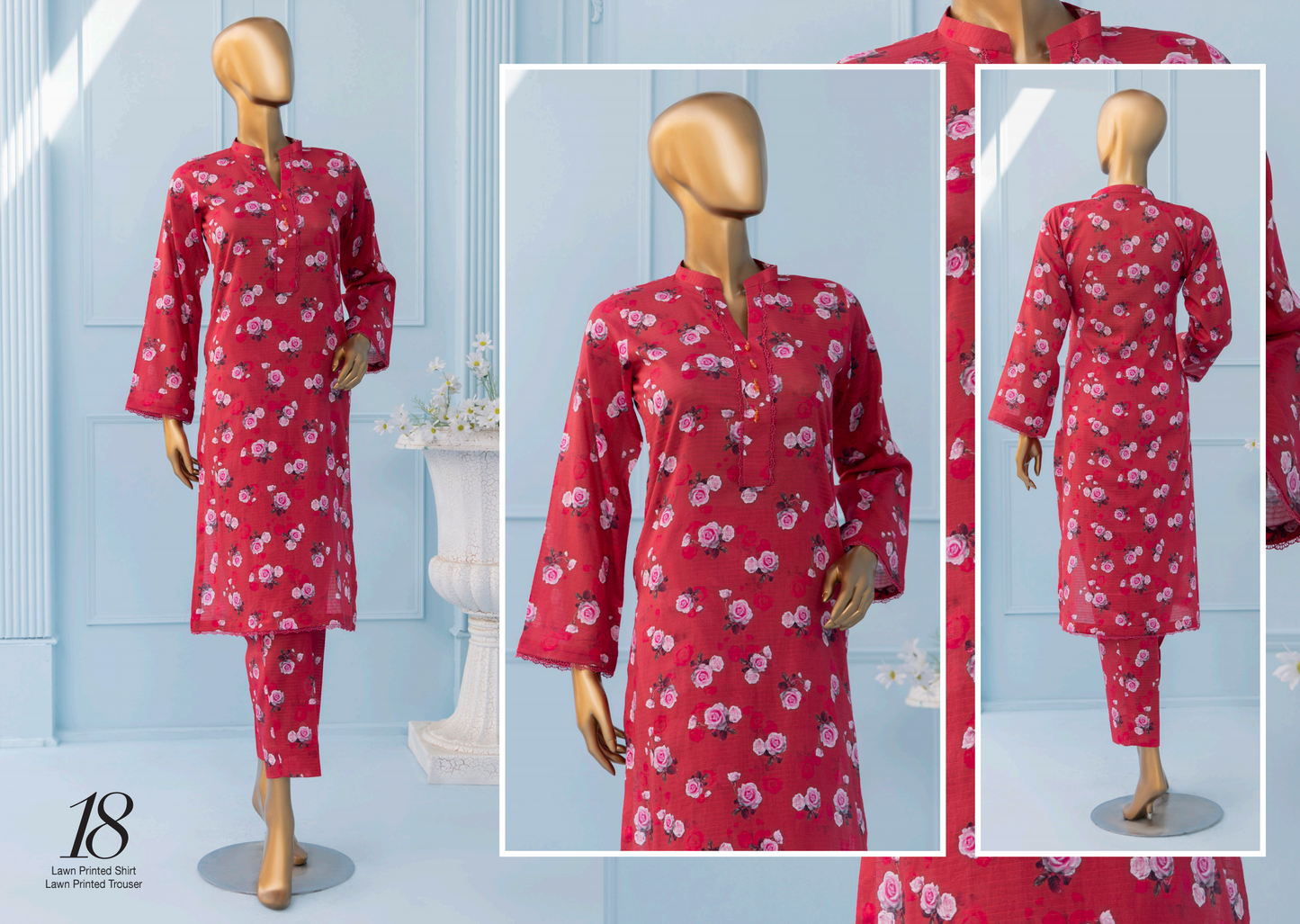 š SAWERA BANADORA 100% Original Lawn 2 PC Unstitched ā Series 2025 š