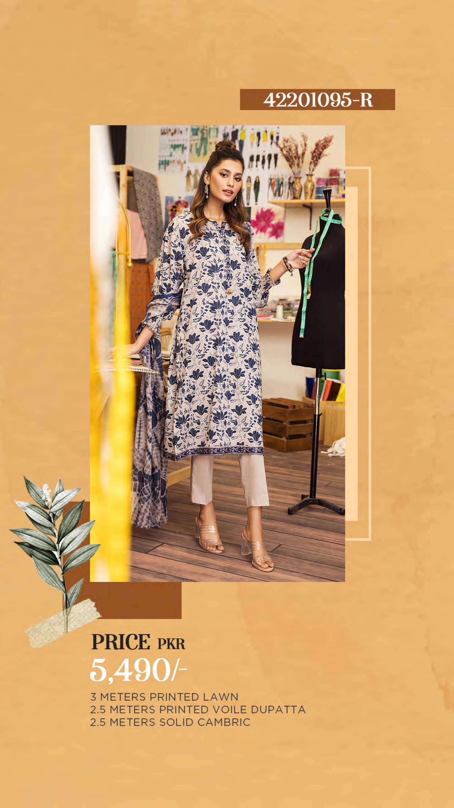 Nishat Unstitched Lawn 3 Piece ✨✅