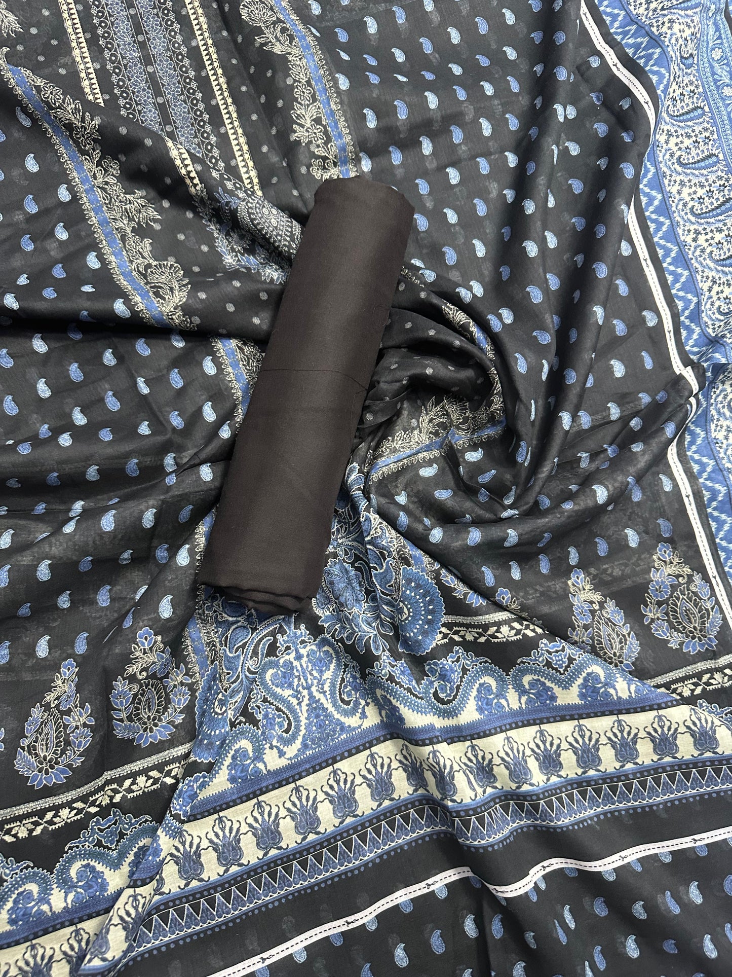 Original Branded Unstitched Collection Digital Printed 2-Piece Suit