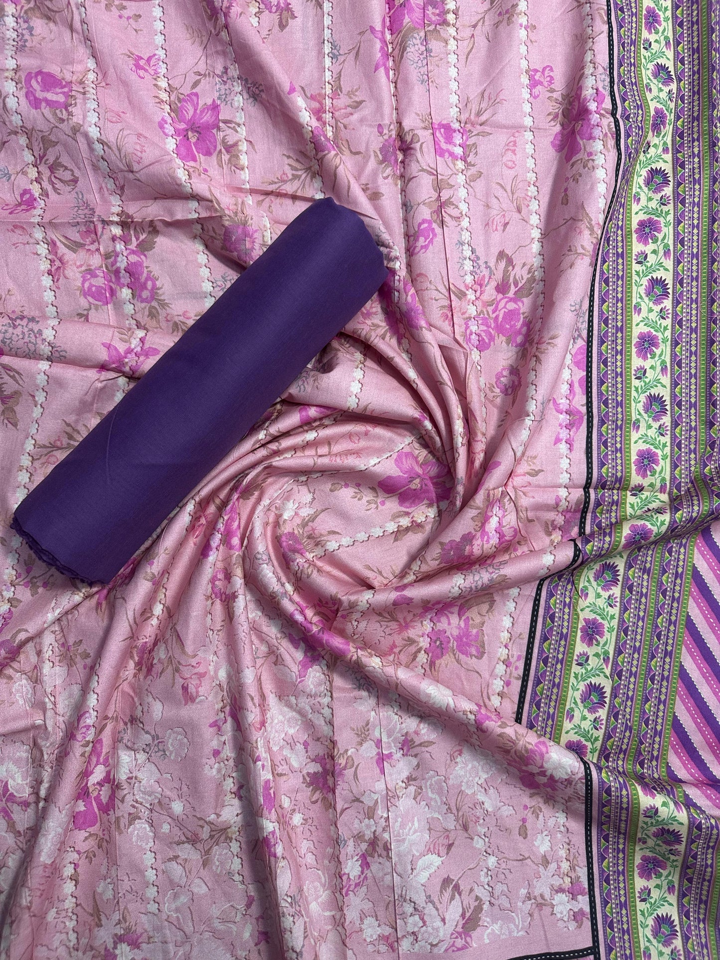 Original Branded Unstitched Collection Digital Printed 2-Piece Suit