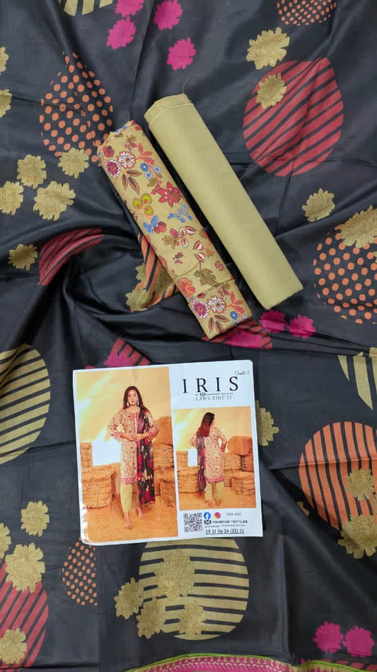 Iris Lawn 3Pcs Unstitched Collection