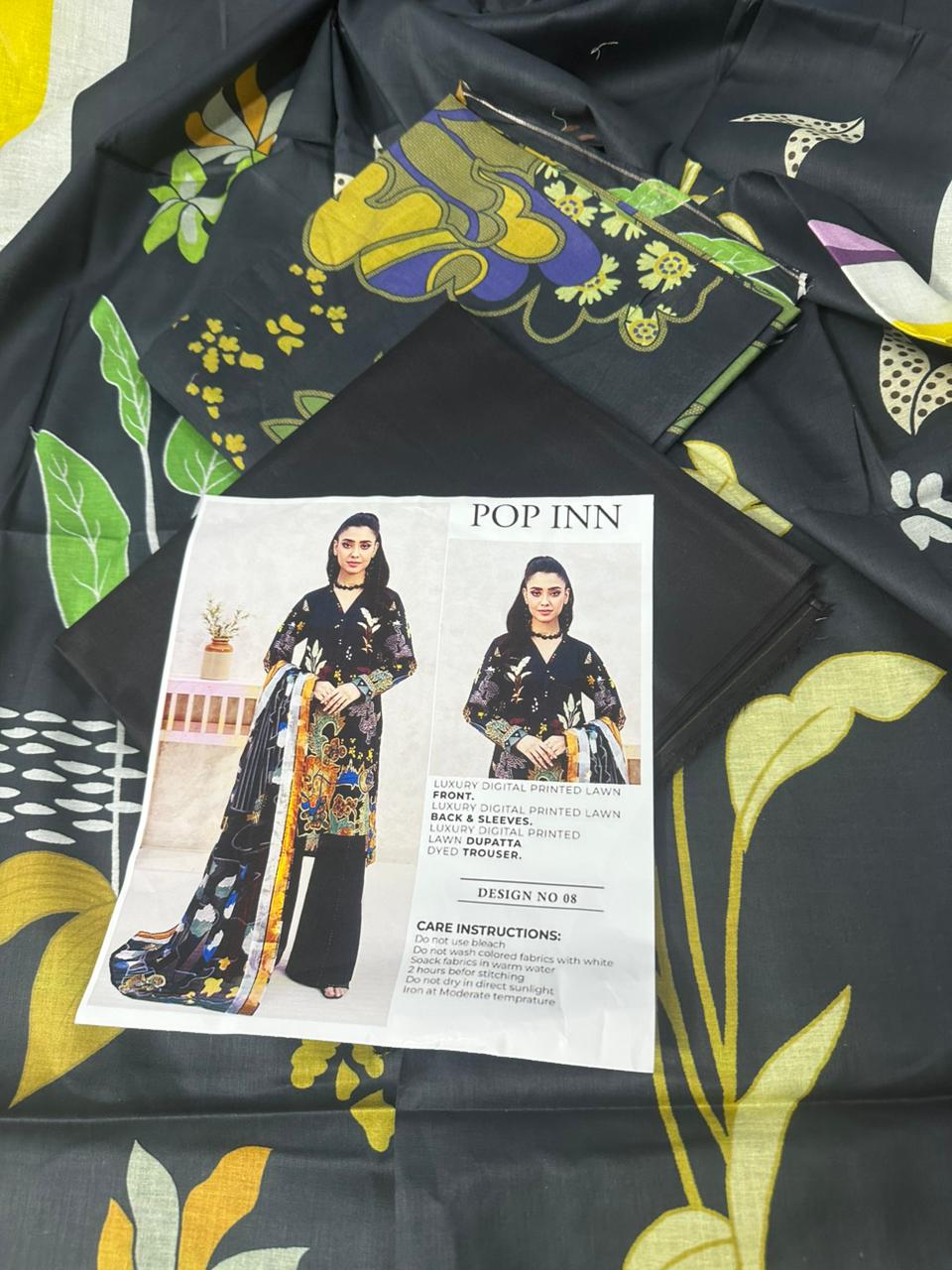 🌸 POPINN GULJEE 🌸 Lawn Unstitched 3 Pieces in Wholesale Price 🔥🧡