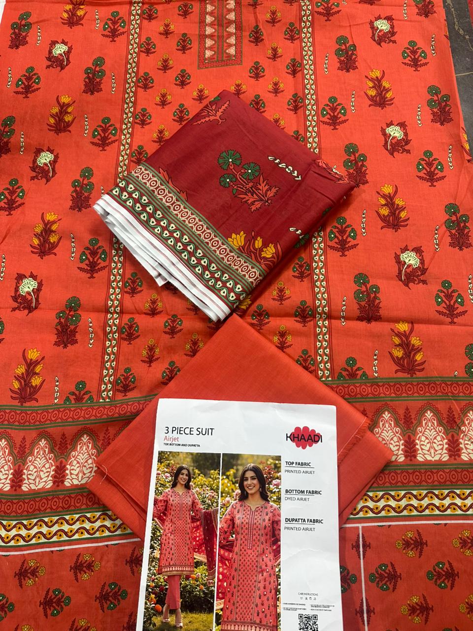 🌸 KHAADI 🌸 Lawn Unstitched 3 Pieces in Wholesale Price 🔥🧡