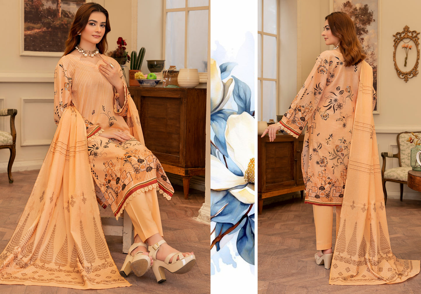 ✨ Cherry Premium Cambric Lawn – 3pc Airjet Dubby Print Collection (Vol. 01)
💕 By Lamisah Textile – Latest Vol. 2025 💕