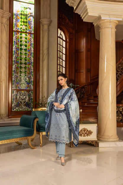 🌸✨ Zellbury Signature Unstitched Fancy Chikankari Luxury 3 Pieces ✨🌸